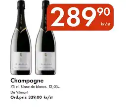 Snabbgross DE VILMONT Champagne erbjuda