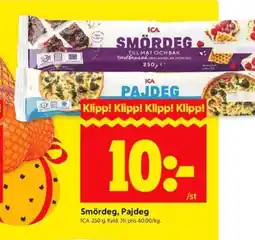 ICA Supermarket ICA Smördeg, pajdeg erbjuda