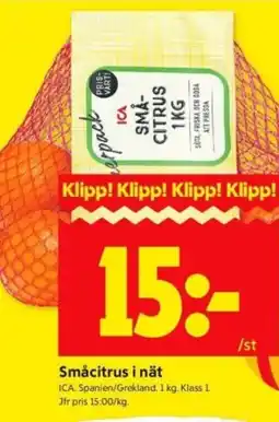 ICA Supermarket ICA Småcitrus i nät erbjuda