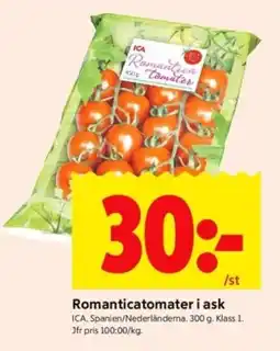 ICA Supermarket ICA Romanticatomater i ask erbjuda