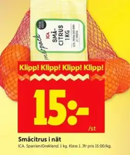 ICA Supermarket ICA Småcitrus i nät erbjuda