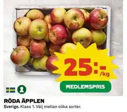 Coop Röda äpplen erbjuda