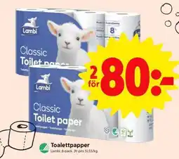 ICA Supermarket Lambi Classic Toilet Paper erbjuda