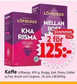 ICA Supermarket KAFFE LÖFBERGS erbjuda
