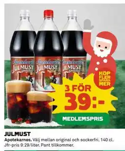 Coop Julmust erbjuda