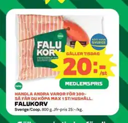 Coop Falukorv erbjuda