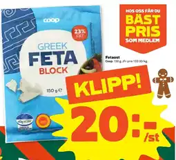 Coop COOP Fetaost erbjuda