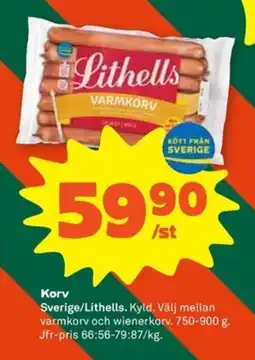 Coop LITHELLS Korv erbjuda