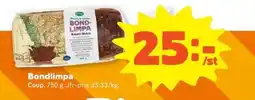 Coop COOP Bondlimpa erbjuda
