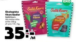 Coop SALTÅ KVARN Ekologiska fikon/dadlar erbjuda