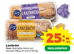 Coop FAZER Lantbröd erbjuda