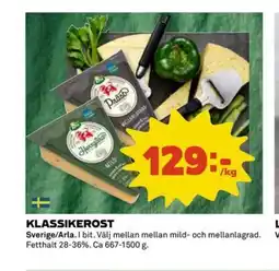 Coop ARLA Klassikerost erbjuda