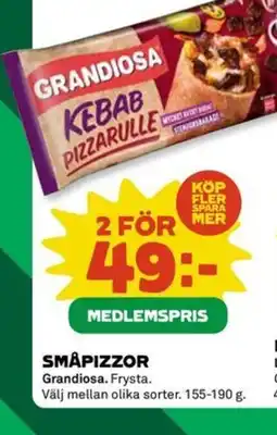 Coop GRANDIOSA Småpizzor erbjuda