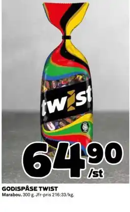 Coop MARABOU Godispåse twist erbjuda