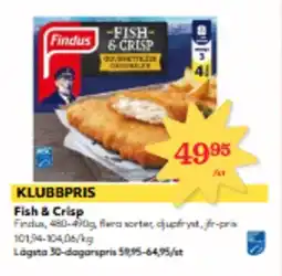Hemköp FINDUS Fish & crisp erbjuda