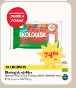 Hemköp GARANT Ekologisk nötfärs erbjuda