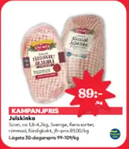 Hemköp SCAN Julskinka erbjuda
