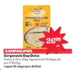 Hemköp FRESCO D'ORO Gorgonzola dop dolce erbjuda