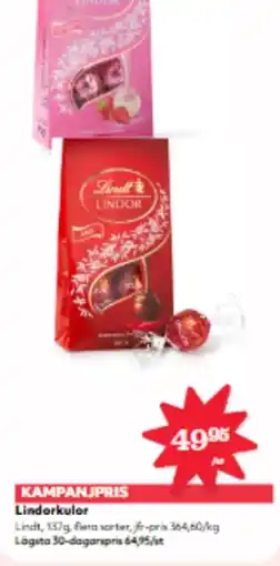Hemköp LINDT Lindorkulor erbjuda