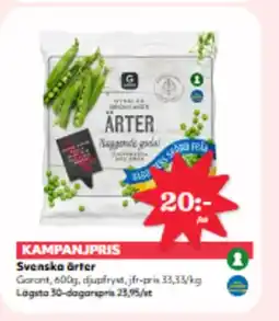 Hemköp GARANT Svenska ärter erbjuda