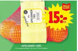 ICA Maxi Apelsiner i nät erbjuda
