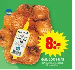 ICA Maxi Gul lök i nät erbjuda