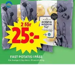 ICA Maxi Fast potatis i påse erbjuda