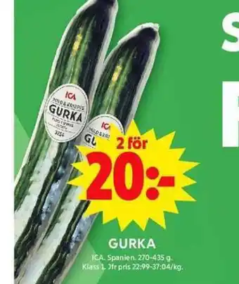 ICA Maxi Gurka erbjuda