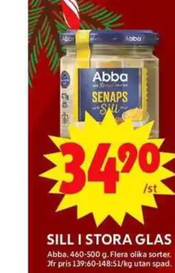 ICA Maxi Sill i stora glas erbjuda