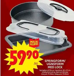 ICA Maxi Springform/ ugnsform med lock erbjuda
