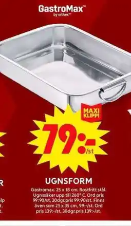 ICA Maxi Ugnsform erbjuda