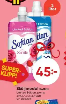 DollarStore Sköljmedel Softlan erbjuda