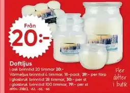 DollarStore Doftljus erbjuda