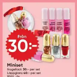 DollarStore Miniset erbjuda