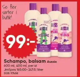 DollarStore Schampo, balsam Aussie erbjuda