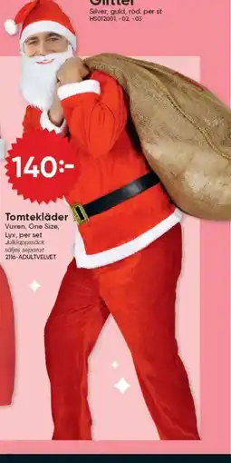 DollarStore Tomtekläder erbjuda