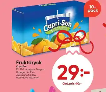 DollarStore Fruktdryck Capri Sun erbjuda