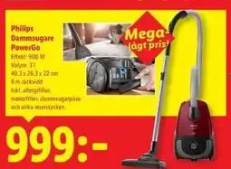 Lidl Philips Dammsugare PowerGo erbjuda