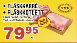 Nya Pulsen Fläskkarré • Fläskkotlett erbjuda