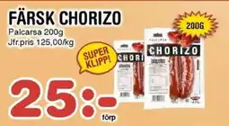 Nya Pulsen Palcarsa Färsk chorizo erbjuda