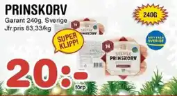 Nya Pulsen Garant Prinskorv erbjuda