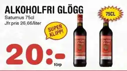 Nya Pulsen Saturnus Alkoholfri glögg erbjuda