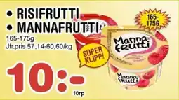 Nya Pulsen Risifrutti Mannafrutti erbjuda