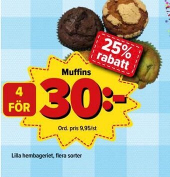 Östenssons Muffins erbjuda