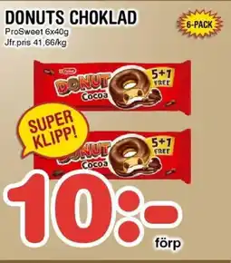 Nya Pulsen ProSweet Donuts choklad erbjuda