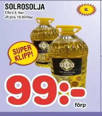 Nya Pulsen Ella's Solrosolja erbjuda