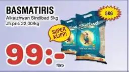 Nya Pulsen Alkaizhwan Sindibad Basmatiris erbjuda