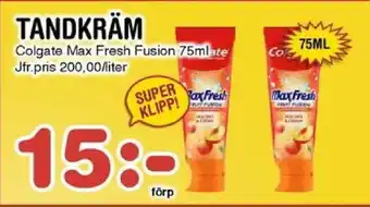 Nya Pulsen Colgate Tandkräm erbjuda