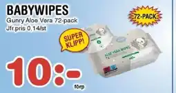 Nya Pulsen Gunry Babywipes erbjuda