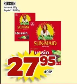 Nya Pulsen Sun-Maid Russin erbjuda